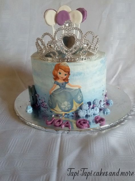 Birthday Cake 5 Year Girl, Birthday Cake For 5 Year Girl, Cake For 5 Year Girl, Princess Sophia Cake, Pink Princess Cakes, Sophia Cake, Sofia Cake, Kid Cakes, 5 Cake