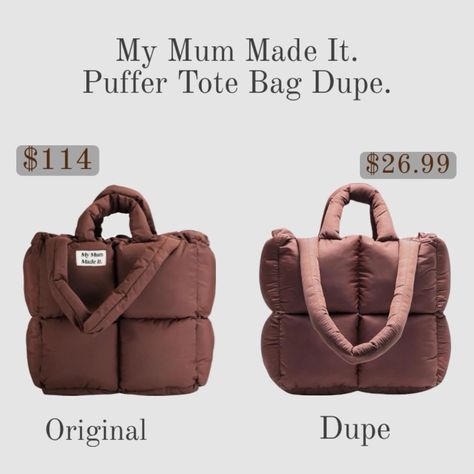 Puffer Tote Bag, My Mum Made It, Puffer Bag, It Bag, January 2024, Food Platters, Travel Tote, Amazing Food, My Mom