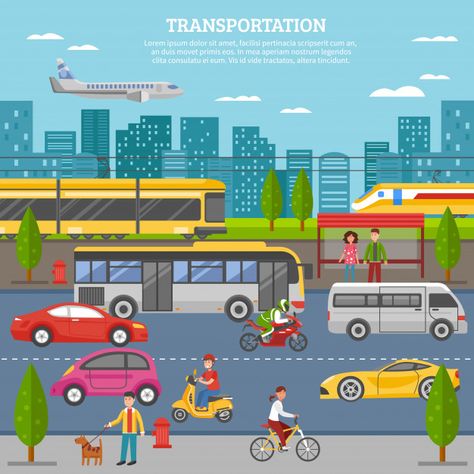 Transport in city poster. Download for free at freepik.com now! #Freepik #freevector #background #flyer #poster #car #transport Transportation Preschool Activities, Transportation Unit, Transportation Activities, Transportation Preschool, Business Brochure Design, Transportation Theme, Classroom Decor Themes, Train Activities, Theme Activity