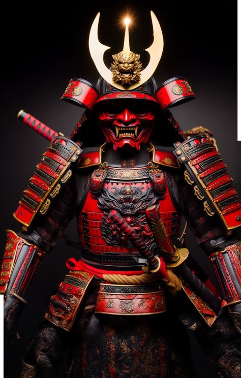 Black Samurai Armor, Shogun Tattoo, Shogun Samurai, Skull Samurai, Pathfinder Rpg Characters, Real Samurai, Futuristic Samurai, 3d Wall Art Sculpture, Guerriero Samurai