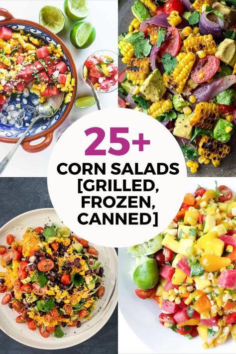 The best corn salad recipes in town! From baby corn to charred corn, corn can be fresh off the cob or straight out of a can. This fabulous list will knock your socks off and we hope you find more than one favourite! Salads With Corn In Them, Canned Corn Salad Recipe Easy, Can Corn Side Dish, How To Make Canned Corn Taste Better, Best Corn Salad, Best Corn Salad Recipe, Inspired Taste Corn Salad, Canned Corn Recipes, Charred Corn