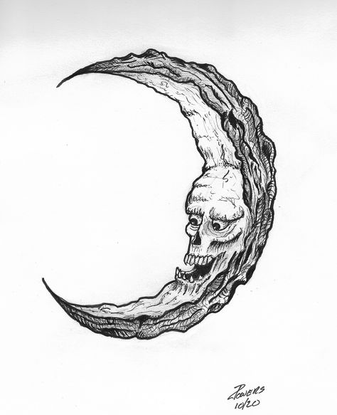 #skull #moon #halloween #art #drawing #penandink Moon Art Drawing, Halloween Art Drawing, Skull Moon, Sketches Ideas, Moon Halloween, A Skull, Moon Art, Halloween Skull, Hardcover Notebook