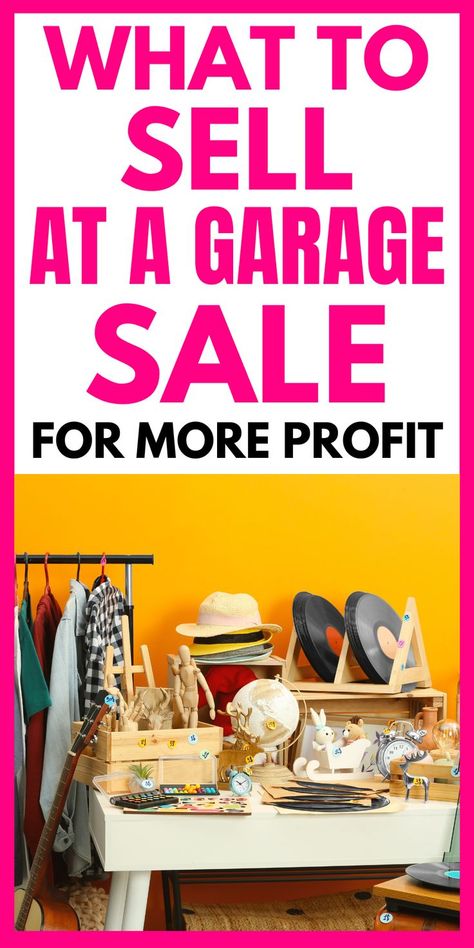 Discover the 10 best items to sell at a garage sale for more profit. Learn how to price items realistically and group similar items together to attract more buyers. #GarageSaleProfit #BestItemsToSell #GarageSaleTips Garage Sale Organization, Garage Sale Tips, Yard Sale Pricing, What To Sell, Garage Sale, Garage Sales, Yard Sale, Household Items, To Sell