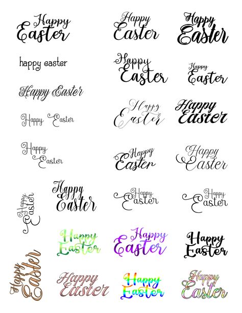 Happy Easter Sentiment sheet for Design Space or Scan N Cut. FREEBIE @ https://www.facebook.com/groups/expressionscs Easter Sentiments, Card Sentiments, Craft Studio, Scan N Cut, Design Space, Happy Easter, Easter, Design