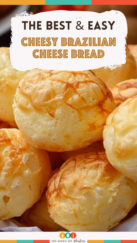 Want to try something new and delicious? These Cheesy Brazilian Cheese Breads are crispy on the outside, soft and gooey on the inside. Easy to make and even easier to love! Perfect for snacks or alongside a meal. Give them a try—your taste buds will thank you! Save this recipe for later! Cheesy Cloud Bread, Blender Brazilian Cheese Bread, Cheese Bread Brazilian, Brazilian Cheese Bites, Brazilian Cheese Balls Recipe, Dainty Bite Brazilian Cheese Bread, Brazilian Cheesy Bread, Bazillion Cheese Bread, Cheesy Buns Recipe