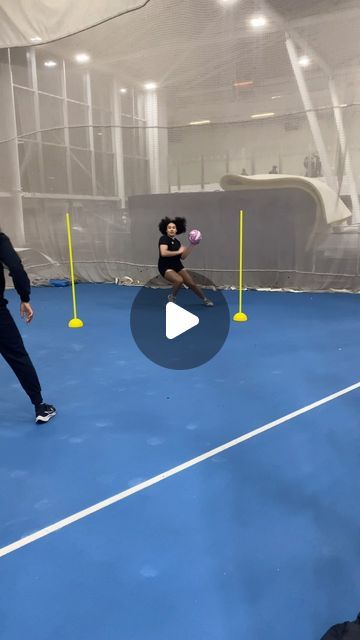 Solo Sessions | Netball on Instagram: "Here we are practicing effective change of direction on an angle. Players should practice taking an extra step past their defenders (the pole) to commit them one way, before receiving a quick pass on the change of direction.   🎥: @ellarbow_netball | @sasha_corbin   For more netball training inspo scroll down the page 💖  #solosessionsuk #solosessions #solosessionsnetball #netball #netballers #netballtraining #netballcoach #onetoone #netballdrills #netballskills #netballfamily #netballislife" Netball Gd Tips, Netball Passing Drills, Netball Drills Training, Netball Exercises, Netball Training, Netball Drills, Netball Coach, Netball, The Change