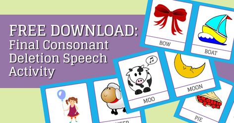 This fun (and free!) final consonant deletion activity for SLPs has 20 pages of minimal error pairs and pictures that are sure to engage your students! Final Consonant Deletion Activities Free, Speech Therapy Final Consonant Deletion, Minimal Pairs Activities Speech Therapy, Final Consonant Deletion Activities, Articulation Therapy Activities, Addition Activity, Final Consonant Deletion, Speech Therapy Activities Preschool, Speech Therapy Worksheets