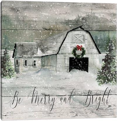 Barn Painting, Be Merry, White Barn, Christmas Paintings, Farm Life, Christmas Art, Wood Bars, Merry And Bright, Art Sur Toile