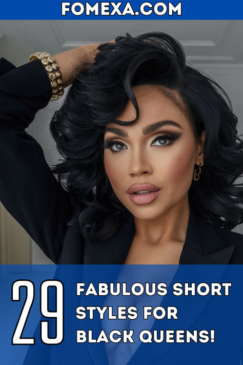 Explore the best short haircuts for Black women, including trendy fades, curly styles, and dyed looks for 2024. From natural 4C hair to sleek, tapered cuts, these styles are perfect for women over 50 or anyone looking for a fresh update. Whether you choose a blonde fade or a bold, dyed look, these short haircuts are designed to complement Black hair, offering chic and versatile options for every occasion. Glamorous Short Hairstyles, Layered Bob Hairstyles For Black Women, Hairstyles For 4c Hair, Hair Women Over 50, Black Women Short Haircuts, Blonde Fade, Natural 4c Hair, Dyed Hairstyles, Short Haircuts For Black Women