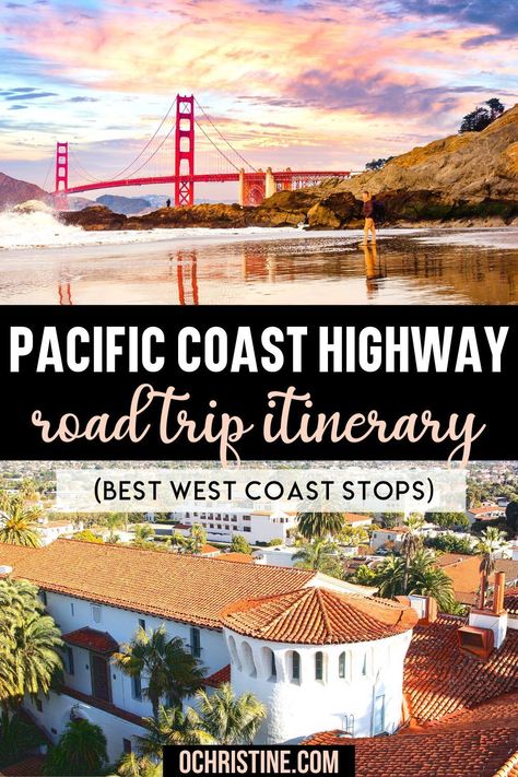 Ever dreamed of completing a US west coast road trip? Then don’t miss out on adding the famous Pacific Coast Highway road trip to your bucket list! I’ve done it a few times and recommend this guide to help you make the most of it. You’ll travel from the mountains and rainforests of Washington all the way to the beaches and sand dunes of Southern California! Check out my blog to know more. | pacific coast highway road trip | pacific coast highway road trip itinerary | usa road trip destinations | West Coast National Park Road Trip, Pch Road Trip, Pacific Coast Highway Road Trip, West Coast Travel, Usa Road Trip, Croatia Travel Guide, Trip Destinations, Road Trip Packing, West Coast Road Trip