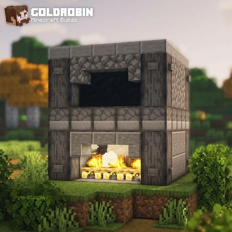 Minecraft Furnace, Construction Minecraft, Minecraft House Ideas, Case Minecraft, Minecraft Statues, Minecraft Structures, Bangunan Minecraft, Minecraft Farm, Minecraft House Tutorials