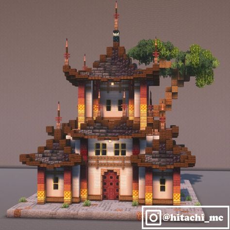 Japanese Minecraft Builds, Minecraft Japanese House, Minecraft Japanese, Case Minecraft, Rumah Minecraft Sederhana, Minecraft House Plans, Bangunan Minecraft, Minecraft Farm, Minecraft Cottage