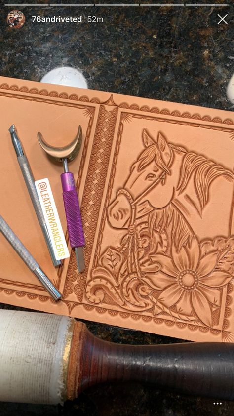 Leather Tooling Tutorial, Leather Projects Templates, Leather Carving Patterns Free, Leather Tooling Patterns Templates, Leather Design Pattern, Leather Patterns Templates, Diy Leather Working, Handmade Leather Work, Leather Working Projects