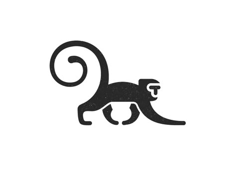 T Monkey 1 by Stevan Rodic - Dribbble Monkey Logo Design, Monkey Icon, Jungle Thema, Monkey Logo, Monkey Tattoos, Logo Animal, Monkey Design, Minimalist Logo Design, Logo Mark