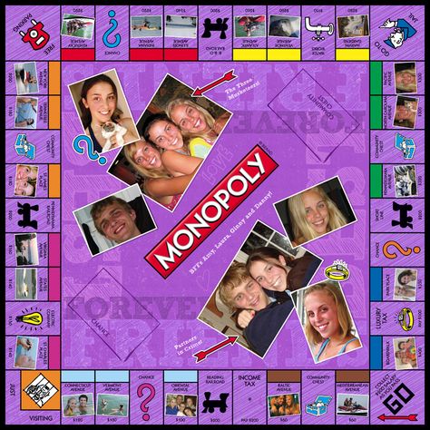 Monopoly Diy Ideas, Diy Monopoly Board Ideas, Diy Monopoly Board, Friends Monopoly, Custom Monopoly Board, Make Your Own Monopoly, Monopoly Diy, Friends Games, Custom Monopoly