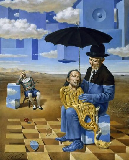 Michael Cheval, surreal art, surrealism paintings, fantastic art, russian artist Strange Pictures, Salvador Dali Paintings, Odd Art, Salvador Dali Art, Dali Paintings, Dali Art, Galleria D'arte, Digital Museum, Max Ernst