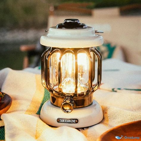 OrcaJump - Vintage Portable Outdoor Lantern for Camping Portable Lantern, Retro Camping, Camping Gadgets, Camping Aesthetic, Camping Guide, Outdoor Lantern, Camping Lantern, Old Lamps, Vintage Suitcase