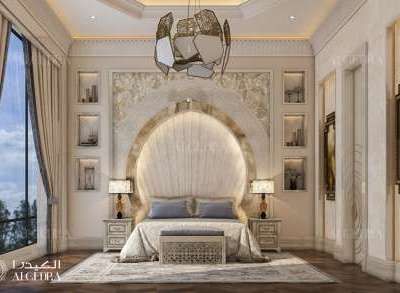 master bedroom interior design Luxury Villa Design, Interior Design Masters, Interior Design Dubai, Bedroom Interiors, Stunning Interior Design, Modern Home Interior Design, Bed Design Modern, Roman Style, Interior Design Work