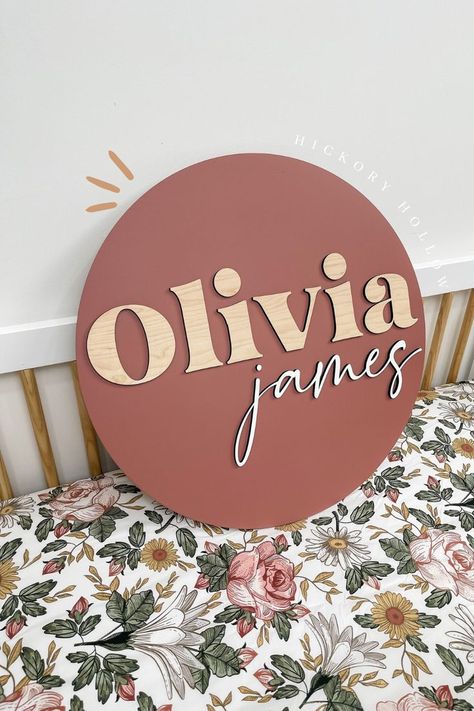 Floral Nursery Theme, Wood Nursery, 3d Signs, Custom Name Sign, Wood Name Sign, Future Dreams, Wood Names, Baby Name Signs, Floral Nursery