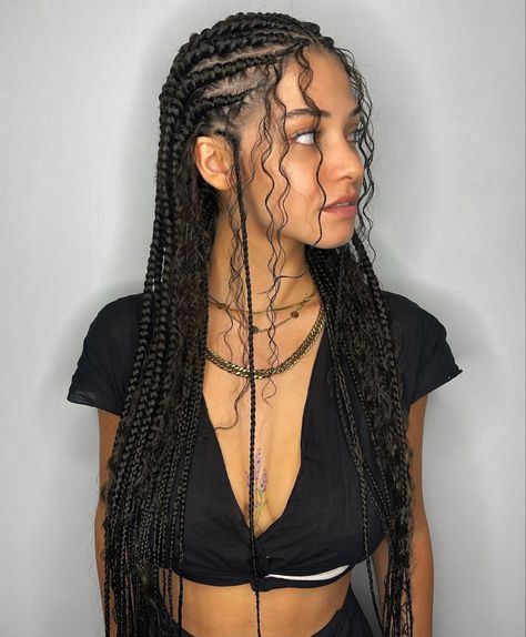 Braid For Big Forehead, Afro Braids, Hair Styels, Cool Hairstyles For Girls, Wine Hair, G Hair, Cute Box Braids Hairstyles, Protective Hairstyles Braids, Hair Twist Styles