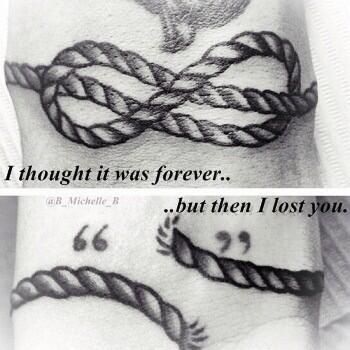 ... Anchor Tattoo Meaning, Rope Tattoo, Strong Knots, Knot Tattoo, Colored Rope, Infinity Knot, Rope Knots, Tattoo Cover-up, Tattoo Meaning