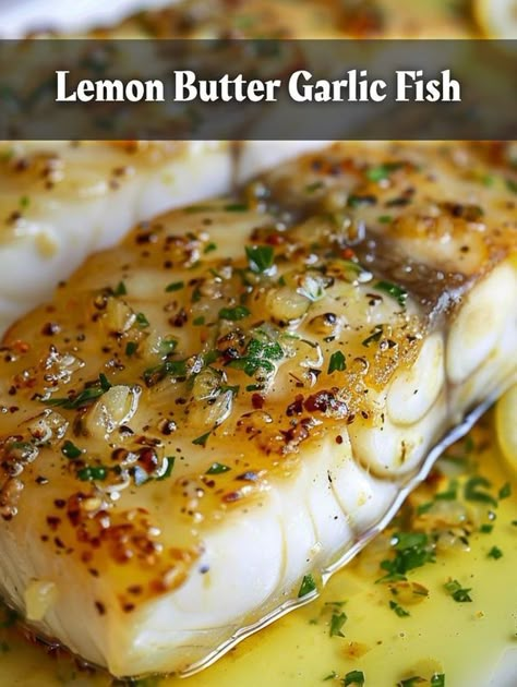 Boneless Fish Recipes, Butter Garlic Fish, Fish Dishes Recipes, Steamed Fish Recipes, Fish Recipes Baked, Cod Recipe, Recipes Fish, Seafood Bake, Fish Dinner Recipes