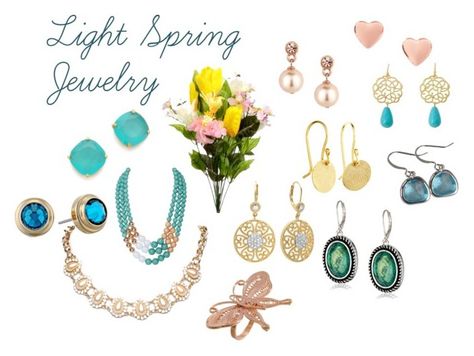 "Light Spring Jewelry" by expressingyourtruth ❤ liked on Polyvore featuring Morra Designs, George J. Love, Sparkling Sage, Sterling Essentials, Ted Baker, Kate Spade, Humble Chic, Alex and Ani, Wet Seal and Jon Richard Light Spring Accessories, Light Spring Color Palette Jewelry, Light Spring Jewelry, Spring Colouring, Season Analysis, Light Spring Palette, Light Spring Color Palette, Spring Board, Light Spring Colors