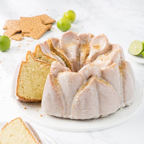 Lime Bundt Cake, Key Lime Bundt Cake, Buttermilk Glaze, Bundt Pan Recipes, Bundt Recipes, Baked Goodies, Bundt Pan, Bundt Cakes, Glaze Recipe