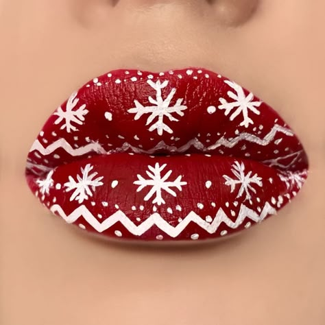 Christmas Lipstick Ideas, Christmas Lipstick, Christmas Lips, Disney Eye Makeup, Lip Ideas, Crazy Lipstick, French Manicure Acrylic Nails, Lipstick Ideas, Xmas Makeup