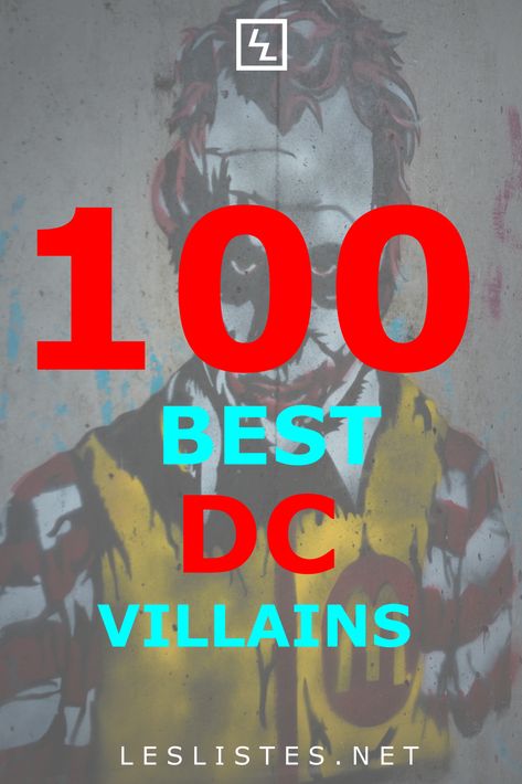 The DC Universe is filled with many Superheroes. It is also filled with some of the most iconic and evil villains. Check out the top 100 DC villains. #dccomics #DCUNIVERSE #villains   https://leslistes.net/top-100-dc-villains/ Dc Comics Villains, Anti Monitor, Hugo Strange, Eobard Thawne, King Shark, Killer Croc, Female Villains, Comic Villains, Blood Brothers