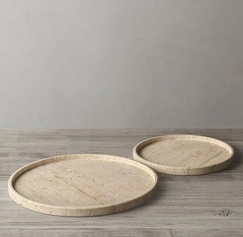 Round Beige Travertine Stone Tray Travertine Stone Dinner Plate 12 Inch - Buy Travertine Tray Stone Travertine Dinner Plate,Travertine Plate,Round Travertine Tray Product on Alibaba.com Stone Plates, Stone Tray, Marble Serving Trays, Kitchen Shapes, Rh Rugs, Beige Stone, Travertine Stone, Rental Decorating, Furniture Vanity