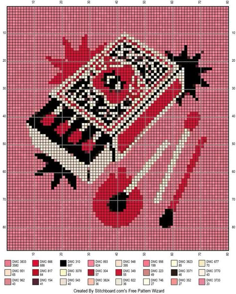 Crochet Room Decor Grunge, Trendy Cross Stitch, Creative Cross Stitch, Pixel Art Knitting, Crochet Tapestry Pattern Grid, Goth Cross Stitch Pattern Free, Pixel Art For Cross Stitch, Cross Stitch Designs Free Embroidery Patterns, Cross Stitching Aesthetic