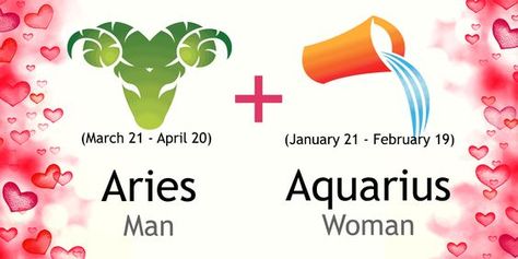 Love match compatibility between Aries man and Aquarius woman. Read about the Aries male love relationship with Aquarius female. Aries And Aquarius Compatibility, Aquarius Men Love, Aries Relationship, Aquarius Relationship, Aquarius Compatibility, Aries Compatibility, What Is Birthday, Aquarius Man, Aries Women