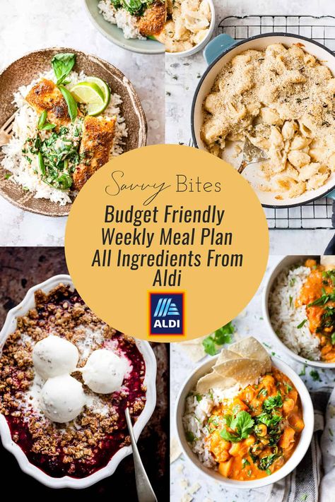 A budget-friendly meal plan full of healthy family dinners that are easy to prepare and are completely flexible for your family. The plan includes easy recipes with step by step photos a printable grocery list and tips and tricks to help you meal plan on a budget. All ingredients are from Aldi so you can do one shop and save money and time. Easy, budget, Aldi friendly. Easy Healthy Family Dinners, Aldi Dinners, Aldi Meals, Budgeting Hacks, Aldi Meal Plan, Fall Dinners, Aldi Recipes, Healthy Budget, Daily Meal Plan