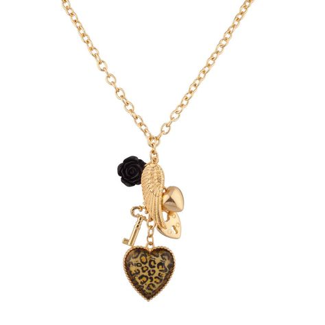 PRICES MAY VARY. Title: LUX ACCESSORIES Leopard Animal Print Key Lock Wing Heart Black Rose Charm Necklace. Product Type: Departments > Women > Jewelry > Necklaces > Pendant Necklaces Leopard Print Accessories, Anchor Jewelry, Leopard Prints, Accesories Jewelry, Stainless Steel Chain Necklace, Pewter Pendant, Gold Rings Jewelry, Jewelry Accessories Ideas, Discount Jewelry