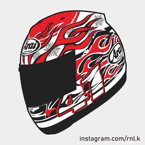 Arai Helmet Design, Helm Arai, Arai Helmet, Helmet Vector, Bike Artwork, Agv Helmets, Arai Helmets, Mio Sporty, Retro Helmet