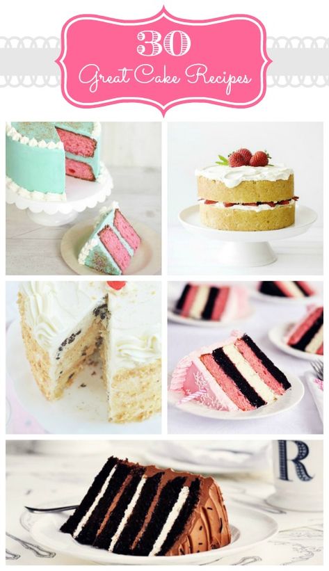 30 - Great Cake Recipes.....now my challenge is to make it just as good!! But lighter. So we can enjoy too, after a good workout and meal. Cakes And Desserts, Different Cakes, Cake Business, Fruit Dip, Bright Ideas, Cake Cake, Piece Of Cakes, Sweets Treats, Cakes And More