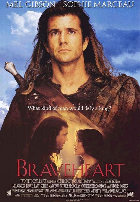 Sharing My Favourite Movies!... Brave Heart Movie, Braveheart Movie, Alamo Drafthouse Cinema, Gerard Gibson, Little Dorrit, What Kind Of Man, 1995 Movies, Brave Heart, William Wallace