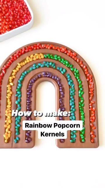 Allison | Science Experiments for Kids on Instagram: "SAVE this recipe to try! 🌈 Rainbow corn is one of my favorite sensory bases! For vibrant popcorn kernels, follow my recipe below ⬇️ INSTRUCTIONS: 1️⃣Place ½ cup popcorn kernels in a jar 2️⃣Cover with white vinegar 3️⃣Add 20-30 drops of food coloring 4️⃣Leave overnight 5️⃣Rinse off excess dye with water 6️⃣Lay flat to dry 🌈Dry completely before play SHARE with a friend who would enjoy this! _____________________ #sensoryplay #sensorybin Colorful Popcorn, Rainbow Corn, Rainbow Popcorn, Science Experiments For Kids, Experiments For Kids, Popcorn Kernels, Dried Corn, Corn Kernel, Kid Activities