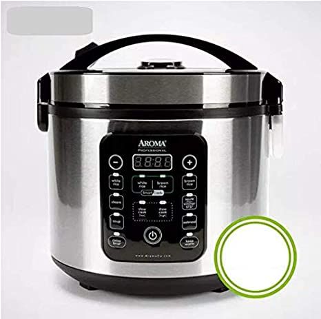 Aroma Housewares ARC-1120SBL SmartCarb Cool-Touch Stainless Steel Rice Multicooker Food Steamer, Slow Cooker with Non-stick Inner Pot and Steam Tray, 20-Cup(cooked)/ 5Qt, Black Aroma Rice Cooker, Low Carb Rice, Rice Healthy, Food Steamers, Cook Out, Food Steamer, Rice Cookers, Cook Smarts, Steamer Recipes