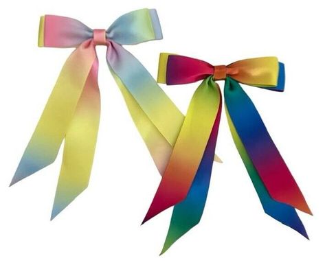 Satin Ribbon Hair Bow Clip with Tails Pastel or Bright Rainbow  Pride UK🇬🇧 Satin Hair Bow, Hair Bow Clip, Bow Shop, Bright Rainbow, Bow Clip, Ribbon Hair Bows, Ribbon Hair, Rainbow Pride, Bow Clips