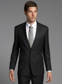 suit Black Suit Gray Tie, Black Suit Grey Tie, Dark Charcoal Suit, Father Of The Bride Attire, Attire Guide, Groom Suit Black, Men Suits Black, Money Men, Charcoal Gray Suit