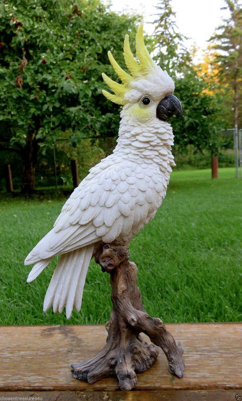 Bird Carving Patterns, Cockatoo Bird, Paper Mache Animals, Paper Art Sculpture, Nature Projects, Funny Parrots, Paper Birds, Bird Figurine, Bird Silhouette