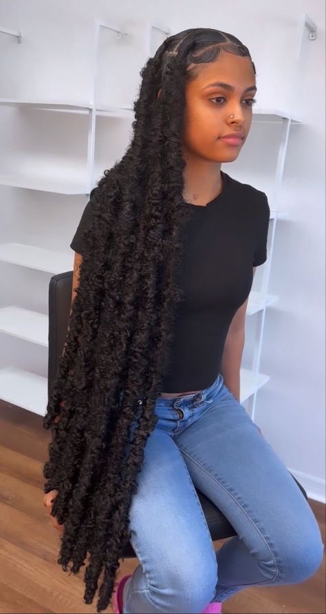 Large Faux Locs, Long Twist Braids, Hairstyles Inspiration, Butterfly Locs, Faux Locs Hairstyles, Dreadlock Styles, Braided Cornrow Hairstyles, Cute Braided Hairstyles, Braids Hairstyles Pictures