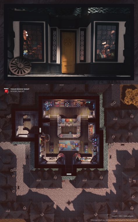 Dnd Magic Shop, Roll20 Maps, Fantasy Store, Cartographers Guild, Pen And Paper Games, Underground Dungeon, Background Inspiration, Dnd Magic, Virtual Tabletop