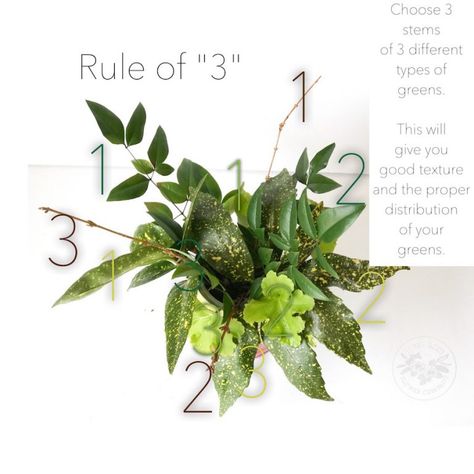 Learn the "rule of 3" for floral design 101. Floral Design Basics, Flower Mechanics, Flower Arranging Tutorial, Floral Mechanics, Floral Design Classes, Floristry Design, Arranging Flowers, Future Garden, Floral Arranging