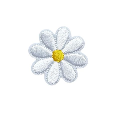 Daisy Sewing, Pinterest Stickers, Patch Sticker, Daisy Embroidery, Patch Embroidery, Unique Embroidery, Designer Knitwear, 3d Stickers, Motif Vintage