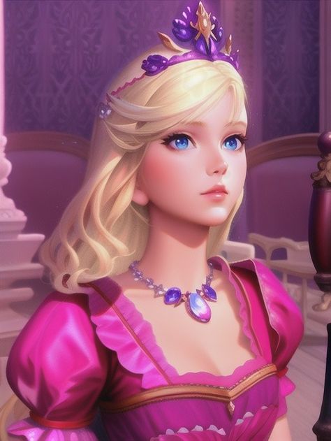 Aesthetic Barbie Pfp, Barbie Drawing, 12 Dancing Princesses, Disney Princesses And Princes, Barbie Cartoon, Pretty Pink Princess, Princess Pictures, Princesa Disney, Barbie Life