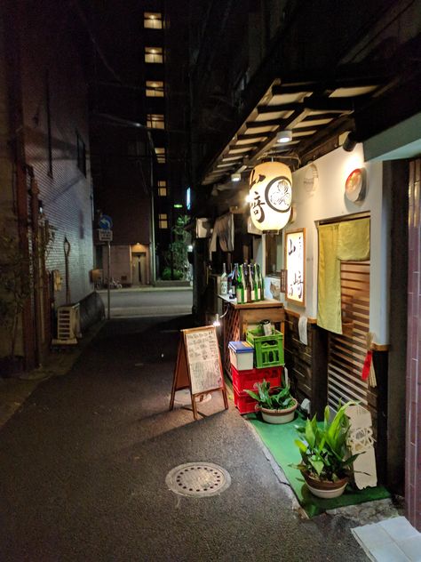 Ramen shop tucked away in an alley in Tokyo, Japan Japan Ramen Shop, Japan Ramen, Ramen Shop, Tokyo Japan, Ramen, Art Reference, Tokyo, Japan