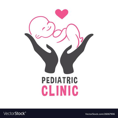 Hospital Logos Ideas, Logo For Hospital, Pediatrician Logo Design, Pediatric Logo Design, Pediatrician Logo, Medical Clinic Logo, Logo Hospital, Child Care Logo, Pediatric Clinic